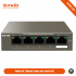 Commutateur ( switch ) PoE  Ethernet 5 ports avec 4 ports PoE TENDA TEG 1105-4-63W