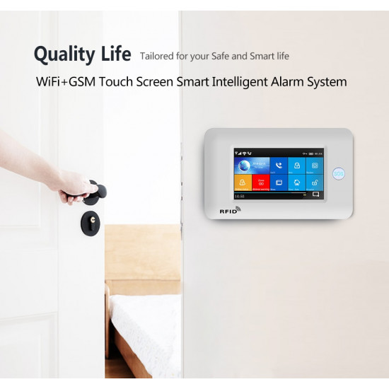 wifi-gsm-rfid smart wireless home security alarm system with tuya app wifi-gsm-rfid smart wireless home security alarm system with tuya app