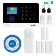 Security Alarm System kit APP Remote Control Burglar Touch Keyboard Smart Home