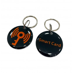Porte-clés époxy RFID 125Khz T5577 Noir rond  Porte-clés époxy RFID 125Khz T5577 Noir rond