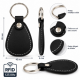Porte-Clés RFID 125 kHz en Cuir Noir – Badge de Contrôle d’Accès