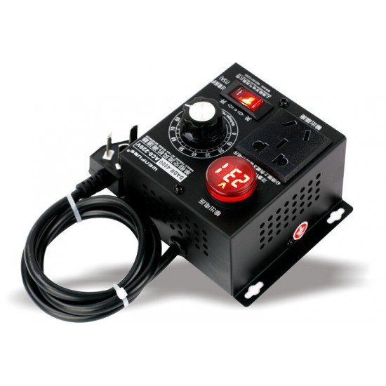 Régulateur de tension électronique en silicium, haute puissance 4000W, contrôleur électrique à vitesse Variable 0V-220V-AC Régulateur de tension électronique en silicium, haute puissance 4000W, contrôleur électrique à vitesse Variable 0V-220V-AC