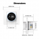 Thermostat Intelligent Zigbee 3.0 pour Plancher Chauffant Électrique 16A – Tuya MOES Star Ring ZHT-SR-GB-WH-MS