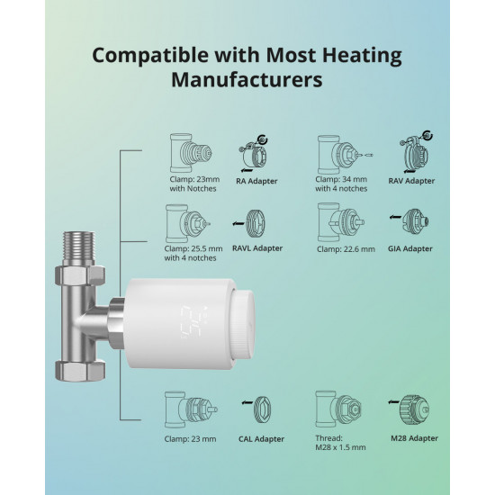 Vanne thermostatique Zigbee SONOFF TRVZB pour radiateur