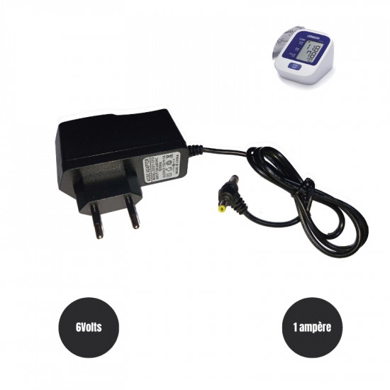 Chargeur électrique universel 6V 1A pour tensiomètre