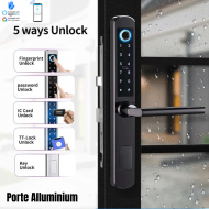 Serrure intélligente biométrique Pour porte aluminium mince application Ttlock A210(X32) Serrure intélligente biométrique Pour porte aluminium mince application Ttlock A210(X32)