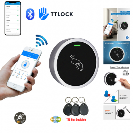 Mini contrôle d'accès intelligent application TTLock Bluetooth étanche IP66 S7-BLE Mini contrôle d'accès intelligent application TTLock Bluetooth étanche IP66 S7-BLE