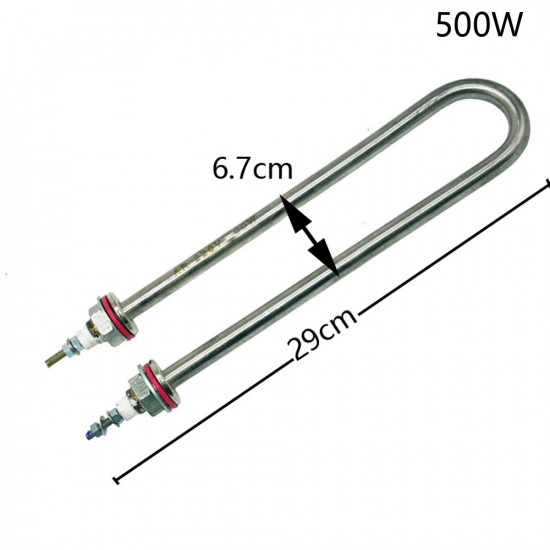 Tube résistance d'humidité forme U 500W pour incubateur 