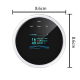 Détecteur de fuite de gaz naturel WiFi Tuya avec fonction température et ecran LCD Détecteur de fuite de gaz naturel WiFi Tuya avec fonction température et ecran LCD