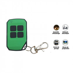 Télécommande colorée à 4 boutons D4 433,92 MHz Pour recepteur garage RF vauxtec Vert