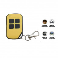 Télécommande colorée à 4 boutons D4 433,92 MHz Pour recepteur garage RF vauxtec jaune