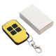 Télécommande colorée à 4 boutons D4 433,92 MHz Pour recepteur garage RF vauxtec jaune