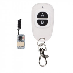 Relais sans Fil RF 315Mhz avec télécommande deux boutons AB ( pour alimentation Robisan )  Relais sans Fil RF 315Mhz avec télécommande deux boutons AB ( pour alimentation Robisan )