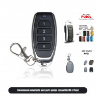Télécommande  4 Boutons 433 MHz pour Porte de Garage et Portail Automatique compatible Pujol , MG , ACM standard
