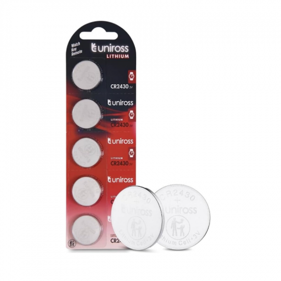 Piles Lithium 3V uniross CR2430 