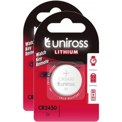 Piles Lithium Uniross CR2450 3V Piles Lithium Uniross CR2450 3V