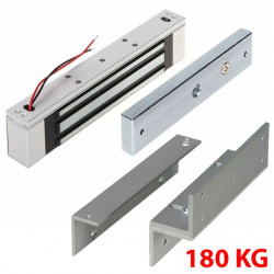 Ventouse électromagnétique dissimulée 12V 180kg avec support Ventouse électromagnétique dissimulée 12V 180kg avec support