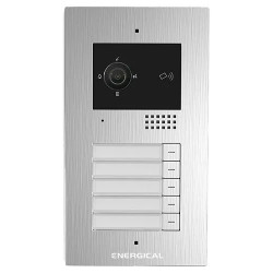 5-button apartment video doorbell with RFID reader ENERGICAL VFE09B5