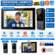 Sonnette videophone Tuya avec moniteur10" intelligent et contrôle d'accès aux portes HM5 AHD10 avec option NVR et carte Mifare