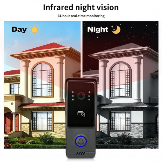 Sonnette videophone Tuya avec moniteur10" intelligent et contrôle d'accès aux portes HM5 AHD10 avec option NVR et carte Mifare
