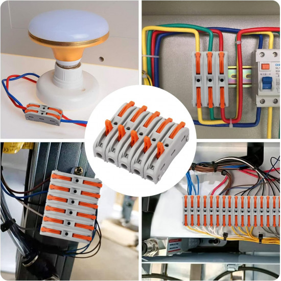 Connecteurs de fils Electriques Rapide WAGO 4 Broches