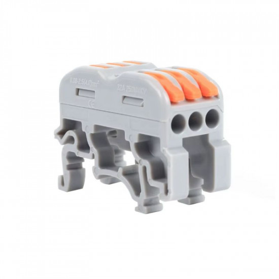 connecteur rapide wago avec pied sur RAIL 633 connecteur rapide wago avec pied sur RAIL 633