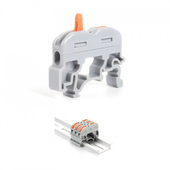 connecteur rapide wago avec pied sur RAIL 211 connecteur rapide wago avec pied sur RAIL 211