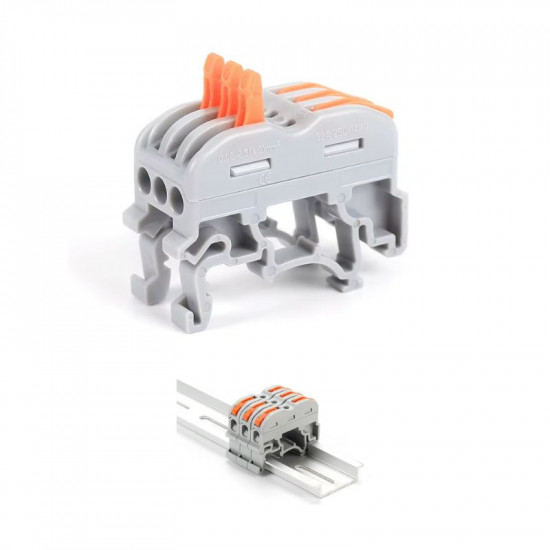 connecteur rapide wago avec pied sur RAIL 633 connecteur rapide wago avec pied sur RAIL 633