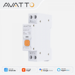 Disjoncteur intelligent WiFi AVATTO WCB16-1P 63A avec mesure consommation d'énergie compatible Tuya , alexa , googlehome