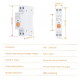 Disjoncteur intelligent WiFi AVATTO WCB16-1P 63A avec mesure consommation d'énergie compatible Tuya , alexa , googlehome