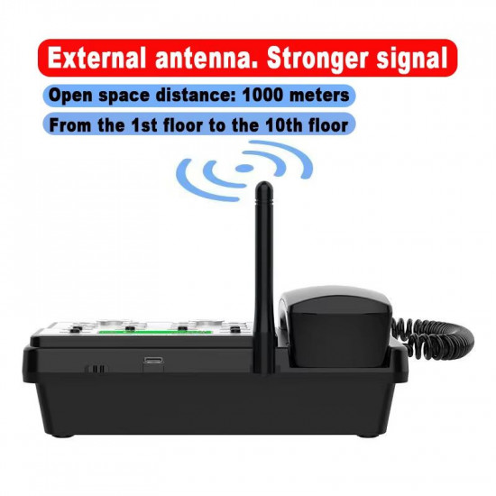 Téléavertisseur sans fil longue Distance 1000M téléphone, émetteur et récepteur vocal, interphone Téléavertisseur sans fil longue Distance 1000M téléphone, émetteur et récepteur vocal, interphone