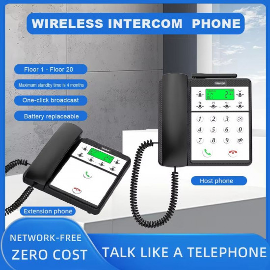 Téléavertisseur sans fil longue Distance 1000M téléphone, émetteur et récepteur vocal, interphone Téléavertisseur sans fil longue Distance 1000M téléphone, émetteur et récepteur vocal, interphone