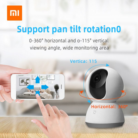 caméra de surveillance intelligente IP WiFi 1080P HD XIAOMI 360° caméra de surveillance intelligente IP WiFi 1080P HD XIAOMI 360°