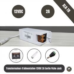 Transformateur d'alimentation DC12V 2A Avec sortie jack XLK-T8 Transformateur d'alimentation DC12V 2A Avec sortie jack XLK-T8