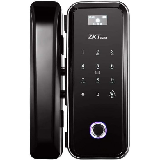 Serrure de porte en verre intelligente ZKTeco GL300 par empreintes digitales, mot de passe et cartes et télécommande Serrure de porte en verre intelligente ZKTeco GL300 par empreintes digitales, mot de passe et cartes et télécommande