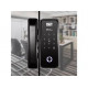 Serrure de porte en verre intelligente ZKTeco GL300 par empreintes digitales, mot de passe et cartes et télécommande Serrure de porte en verre intelligente ZKTeco GL300 par empreintes digitales, mot de passe et cartes et télécommande